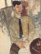 Amedeo Modigliani Henri Laurens assis (mk38) oil on canvas